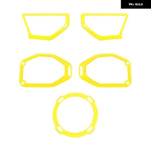 ジープ 車 A ピラー ルーフトランク スピーカー 装飾カバー ラングラー JL 2018-23 インナー - Yellow