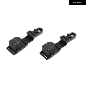 ジープ ヘッドレスト フックホルダー リアラングラー JL JT JK TJ 1997-2021 ブラックカーインテリア - 2 pcs