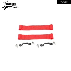 ジープ ドアリミットストラップロープリミッタープロテクター ラングラー JK 2007-2017 ドアストッパーカバー - 4 pcs red