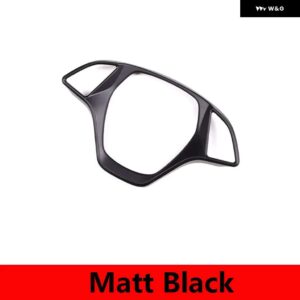シボレー コルベット C7 2014-2019 カースタイリング ABS マットブラックステアリング ホイール 装飾カバー トリム ステッカー カ - matt　black