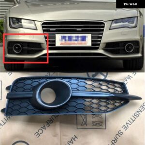 アウディ 自動フロントバンパー グリル メッシュ ACC グリル A7 SLINE S7 4G C7 S-LINE 2012-15 4G8807681C 4G8807682C - all black right