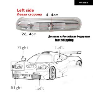 シボレー LED サイドミラー キャプティバ 2007-2016 ウィンカーランプ ライトリアビューバックミラー サイドリピーターミラー 信号ラン - left　side