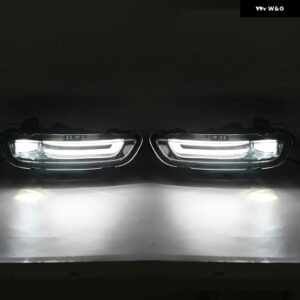 ジープ LED フォグライト グランドチェロキー 2017-22 デイタイム ランニングライト ヘッドライト フォグランプ DRL ドライビングランプ - 1pair