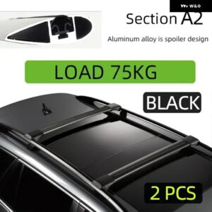ジープ 2個 ルーフバー チェロキー 2014-2023 KL 合金サイドバー クロスレール ルーフラック キャリア積載量 200KG 車両搭載 - A2