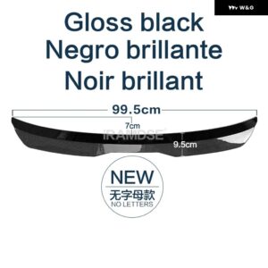シボレー ルーフ スポイラー カーボン表面タイプ DGS 車リア トランク ウイング ABS 再 スポイラー トラッカー 2019 2020 - Gloss　Black