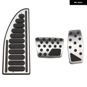 ジープ アクセルブレーキペダル レネゲード 2015-21 ステンレス ノンスリップペダル パッド - 3pcs