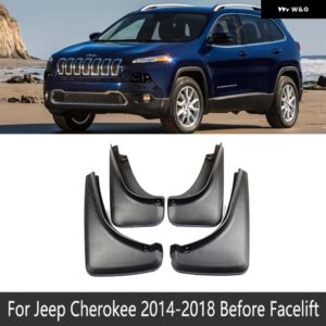 ジープ チェロキー KL 2014-23 5TH マッドフラップ マッドガード スプラッシュガード フェンダー フレアパーツ - Fit　Before　Facelift