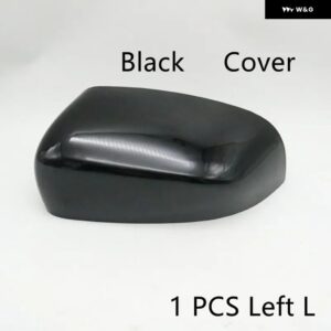 ジープ バックミラー カバー ブラックホワイトサイドガラスレンズフレームキャップ蓋チェロキー17-21コンパス16-20 - 1　PCS　L　Black　Cover