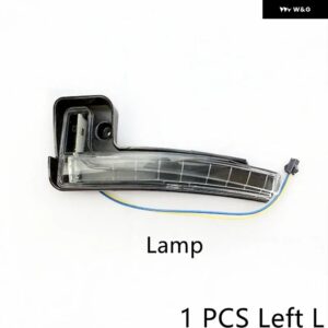 ジープ バックミラー カバー ブラックホワイトサイドガラスレンズフレームキャップ蓋チェロキー17-21コンパス16-20 - 1　PCS　Left　L　Lamp