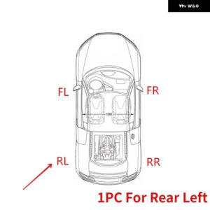 シボレー フロントリア自動ドアロック アクチュエーター モーター アベオ 5 38292 - Rear Left