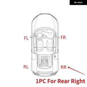 シボレー フロントリア自動ドアロック アクチュエーター モーター アベオ 5 38292 - Rear Right