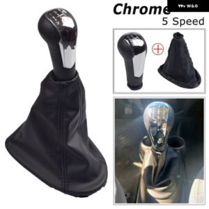 シボレー MT 5スピード スパーク 2011 2013-16 + カー ギアシフト レバーノブ マニュアル ギアボックス ハンドボール - 1 Set-Chrome