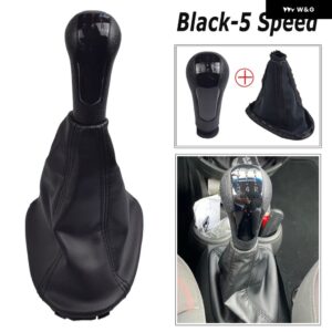 シボレー MT 5スピード スパーク 2011 2013-16 + カー ギアシフト レバーノブ マニュアル ギアボックス ハンドボール - 1 Set Black