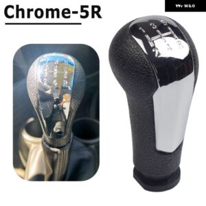 シボレー MT 5スピード スパーク 2011 2013-16 + カー ギアシフト レバーノブ マニュアル ギアボックス ハンドボール - chrome