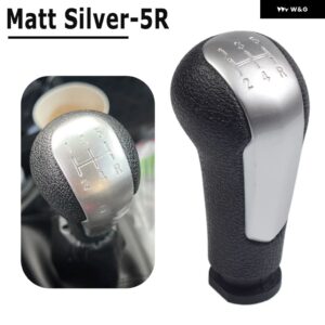 シボレー MT 5スピード スパーク 2011 2013-16 + カー ギアシフト レバーノブ マニュアル ギアボックス ハンドボール - Matt Silver