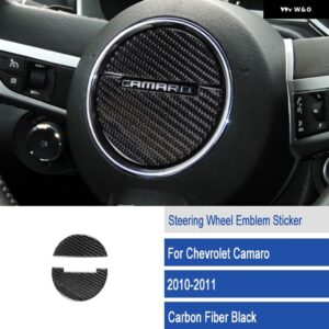 シボレー ステアリングホイール トリム カーボン ステッカー カマロ 2010-15 ACCESSORI - D3