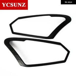 シボレー ABS ヘッドライト カバー いすゞ D-MAX DMAX 2016 2017 フロントランプフード部品 いすゞ D-MAX カー - black