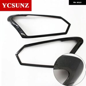 シボレー ABS ヘッドライト カバー いすゞ D-MAX DMAX 2016 2017 フロントランプフード部品 いすゞ D-MAX カー - old carbon fiber
