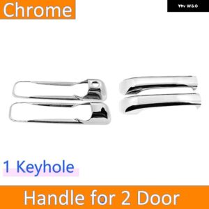 ジープ 自動コマンダー XK 38991 車ドアハンドルカバー ABS 外装 スタイリング ステッカー - 2handlebowl　1keyhole