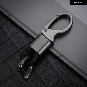 カーボン ABS キーフォブケースカバー フィアット 500 パンダプントブラボーキーシェルアクセサリー - black rope