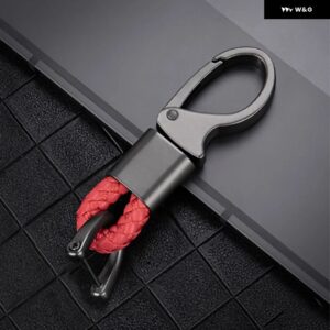 カーボン ABS キーフォブケースカバー フィアット 500 パンダプントブラボーキーシェルアクセサリー - red rope