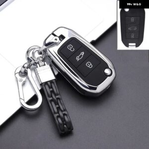 リモートキーケースカバー シェル プジョー 208 107 206 306 307 308 2008 3008 4008 5008 RCZ シトロエン C1 C2 C3 C4 C5 カクタス C8 - B10