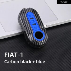 キーケースリモート FOB カバー フィアット 500 デュカトパンダ 500L プントランチアムーサシトロエンジャンパー プジョー ボクサー - blue shell