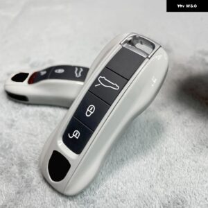 キーケース サブグレー カバー シェル ポルシェ 718 911 パナメーラ カイエン マカン ボクスター ケイマン リモコン FOB 交換アクセサリー - new version
