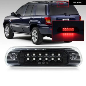ジープ グランドチェロキー 1999-2004 LED サード サード ブレーキ ライト テールランプ ブラックスモーク - clear