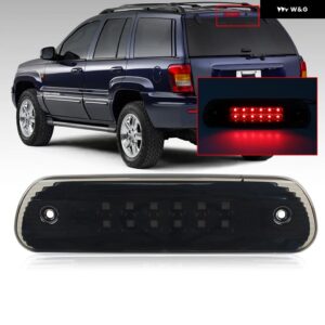 ジープ グランドチェロキー 1999-2004 LED サード サード ブレーキ ライト テールランプ ブラックスモーク - black