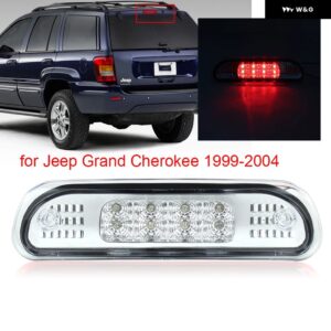 ジープ LED テールライト サード 3RD ブレーキリアランプ LED リアアセンブリブレーキライト グランドチェロキー 1999-2004 - Chrome