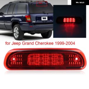 ジープ LED テールライト サード 3RD ブレーキリアランプ LED リアアセンブリブレーキライト グランドチェロキー 1999-2004 - Red