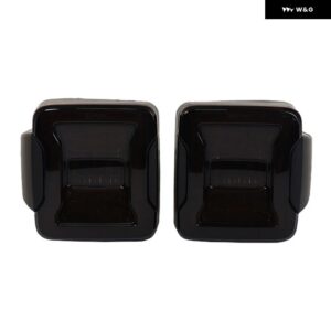 ジープ 1ペア LED テールランプ リアリバースブレーキランプ LED ランニングライト テールライト ラングラー JK US EU バージョン 2007-2017 - black, us　version