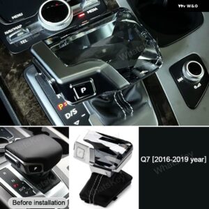アウディ クリスタルギアハンドル A4 A5 A6 A7 Q5 Q7 S4 S5 S6 S7 RS4 RS5 RS6 RS7 A8 Q7 Q8 ライト RS QUOTTRO ギア ボックス ハンドル - Shift Knob-D
