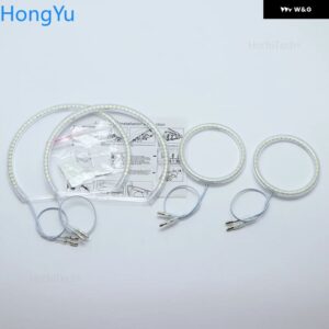 シボレー カマロ 2010-13 超高輝度白色 3528 SMD LED エンジェルアイキット デイタイム ランニングライト DRL - without line