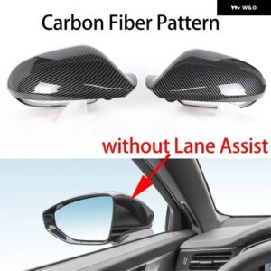 アウディ カーボンスタイル ブラックバック ミラー サイド ミラー カバー キャップ A6 S6 RS6 C7 C7.5 2011-18 - 1 pair Carbon look