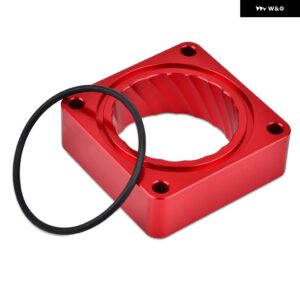ジープ 4ボルト スロットルボディ スペーサー ラングラー グランド チェロキー コマンチ TJ 4.0L 6気筒/2.5L 4気筒 エンジン 用 - Red