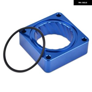 ジープ 4ボルト スロットルボディ スペーサー ラングラー グランド チェロキー コマンチ TJ 4.0L 6気筒/2.5L 4気筒 エンジン 用 - Blue