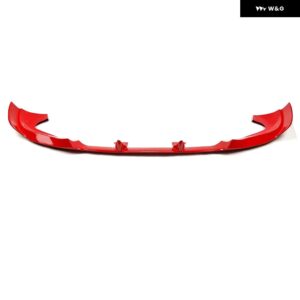 ジープ 3個 セットグランド チェロキー SRT 2013-2016 SRT8 2012-2013 2015-2016 フロント バンパー リップスプリッター カーボンスタイル ホワイト - Red