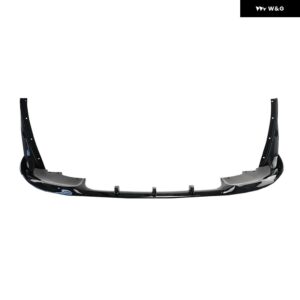 ジープ グランド チェロキー SRT 2017-2021/ トラック ホーク 2018-2021 5個 フロント バンパー リップ ウイング レット カーボンスタイル 黒 - Glossy　Black
