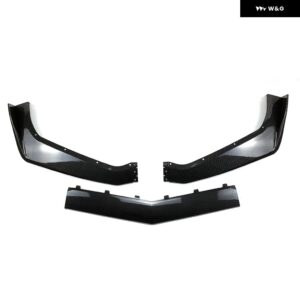 シボレー 2014-2019 コルベット C7 バンパー ZR1 スタイル フロント バンパー リップ スポイラー スプリッターマットブラックカー - Glossy Black