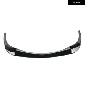 シボレー セットフロント バンパー リップ 3個 C6 コルベット ベース 2005-2013 スポイラー スプリッターカーボンスタイル アクセ - Glossy Black