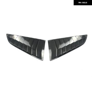シボレー 2個 リアウィンドウルーバーシャッター 2014-2019 コルベット C7 スクープカバー サイドベント トリム シングレー Z51 - Carbon fiber style