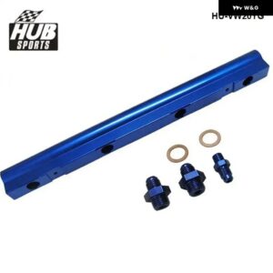アウディ ハブスポーツ - 高フロー燃料レールキット VW MK4 ゴルフ ジェッタ ビートル A4 GTI GLI 1.8T ビレット CNC インテーク燃料レールキット HU-VW20YG - Blue