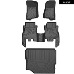 ジープ 3D ゴムマットラングラー JL 2018-22 インテリア フロアマットカーペット - fl　trunk　mats