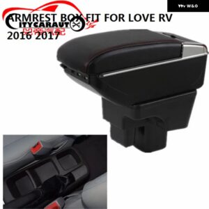シボレー 中央 アームレスト スペース + 高級 + USB アームレスト ボックス 中央ストレージコンテンツ ボックス ホルダー USB LOV - GREY NO USB