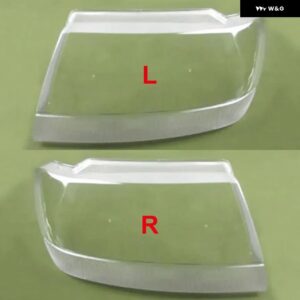 ジープ グランド チェロキー 用 36281 ヘッドランプ カバー ランプシェルマスク ヘッドライト シェード プレキシガラス - 2PCS　left　and　right