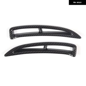 シボレー コルベット C6 2005-2013 ABS カーボン車リアサイドフェンダー吸気フレーム トリム カバー カーアクセサリー - carbon fiber