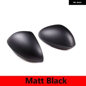 アルファロメオ ジュリア 2017-20 ABS カーボン/黒バック ミラー カバー トリム ステッカー 外装 カーアクセサリー - Matt black