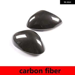 アルファロメオ ジュリア 2017-20 ABS カーボン/黒バック ミラー カバー トリム ステッカー 外装 カーアクセサリー - carbon fiber